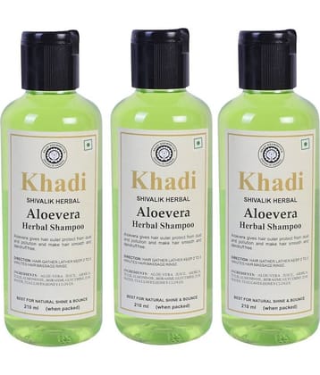 Khadi Alovera Herbal Shampoo 210 ml Pack of 3