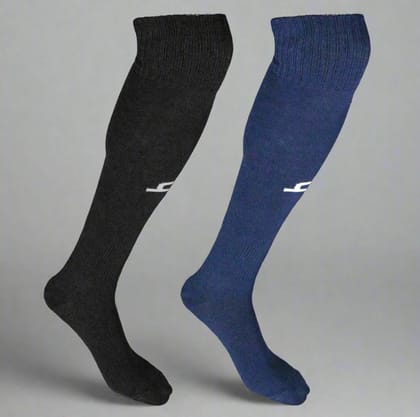 Heelium Bamboo Sports Stockings - 2 Pairs-Black | Blue