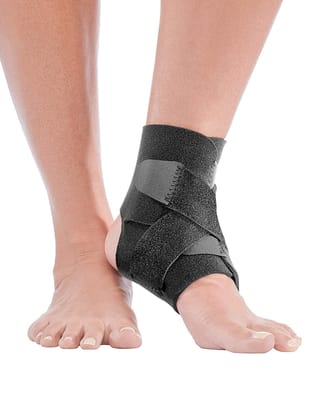 Aktive Support 511A Neoprene Ankle Support - Free Size (Black)