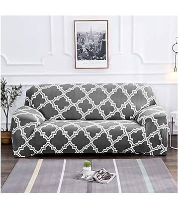 House Of Quirk 2 Seater Gray Polyester Single Sofa Cover