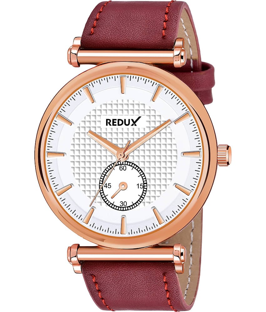 Redux MW-355 White Dial Leather Analog Men's Watch