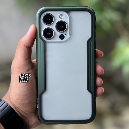 iPhone 13 Pro / Max Case - Alpine Green Defence Shield Metal Cover | Military Grade Protection-iPhone 13 Pro