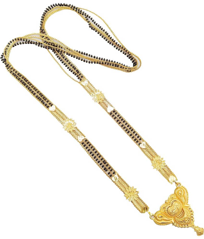 JIPPA - Golden Mangalsutra ( Pack of 1 )