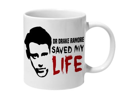 Multicolor Friends Dr Drake Ramore Saved My Life Ceramic Mug