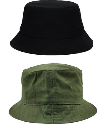 Zacharias - Multi Color Cotton Men's Hat ( Pack of 2 )