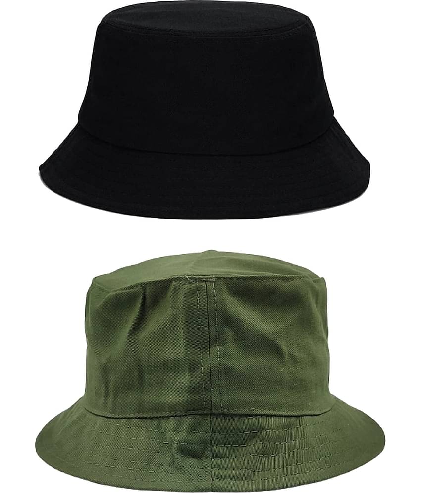 Zacharias - Multi Color Cotton Men's Hat ( Pack of 2 )