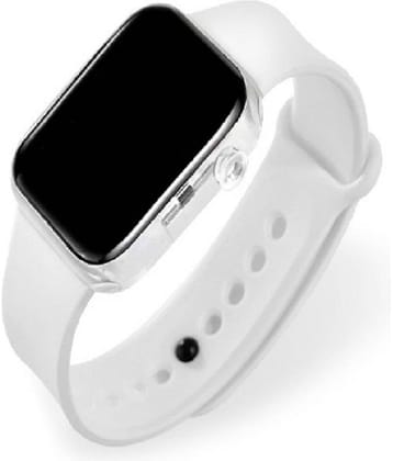 Renaissance Traders - White Silicon Digital Men's Watch