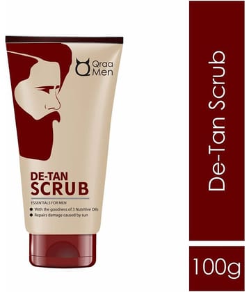 Qraa Men D Tan Scrub For Men,100Gm For Acne,Pimples,Tan Removal,Blackheads,Fairness (Pack Of 1)