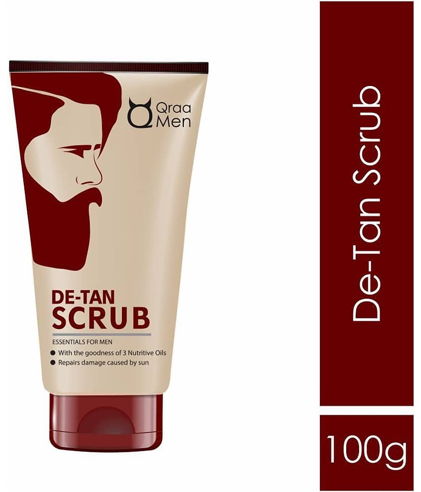 Qraa Men D Tan Scrub For Men,100Gm For Acne,Pimples,Tan Removal,Blackheads,Fairness (Pack Of 1)