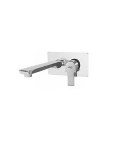 Dras Pro Rose Gold Exposed parts of Single Lever Wall Mounted Concealed Basin Mixer with Straight Round Spout