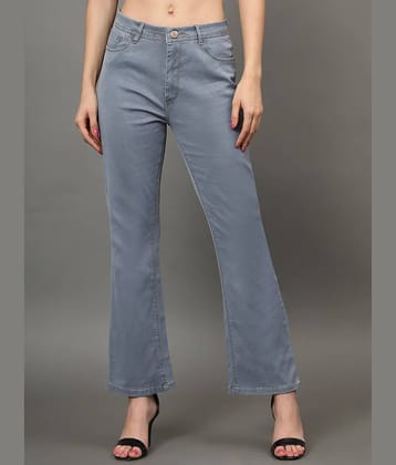 AngelFab - Grey Denim Bootcut Women's Jeans ( Pack of 1 )