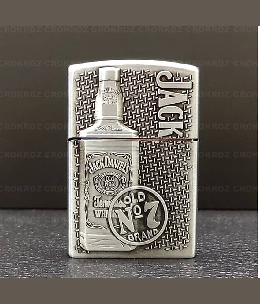 PAAVI Silver Iron Cigarette Lighter ( Pack of 1 )