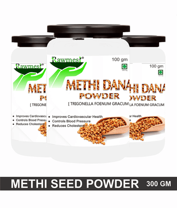 Rawmest Methi Seeds, Methi Dana | Fenugreek Seed Powder 300 Gm Pack of 3