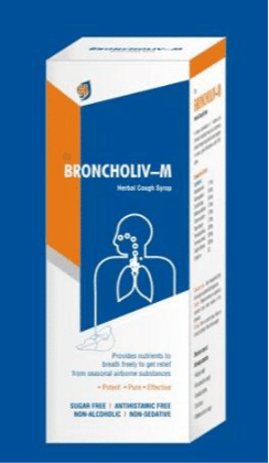 Hillarious Ayurveda Broncholiv-M, 200 ml Hillarious Ayurveda Broncholiv-M, 200 ml