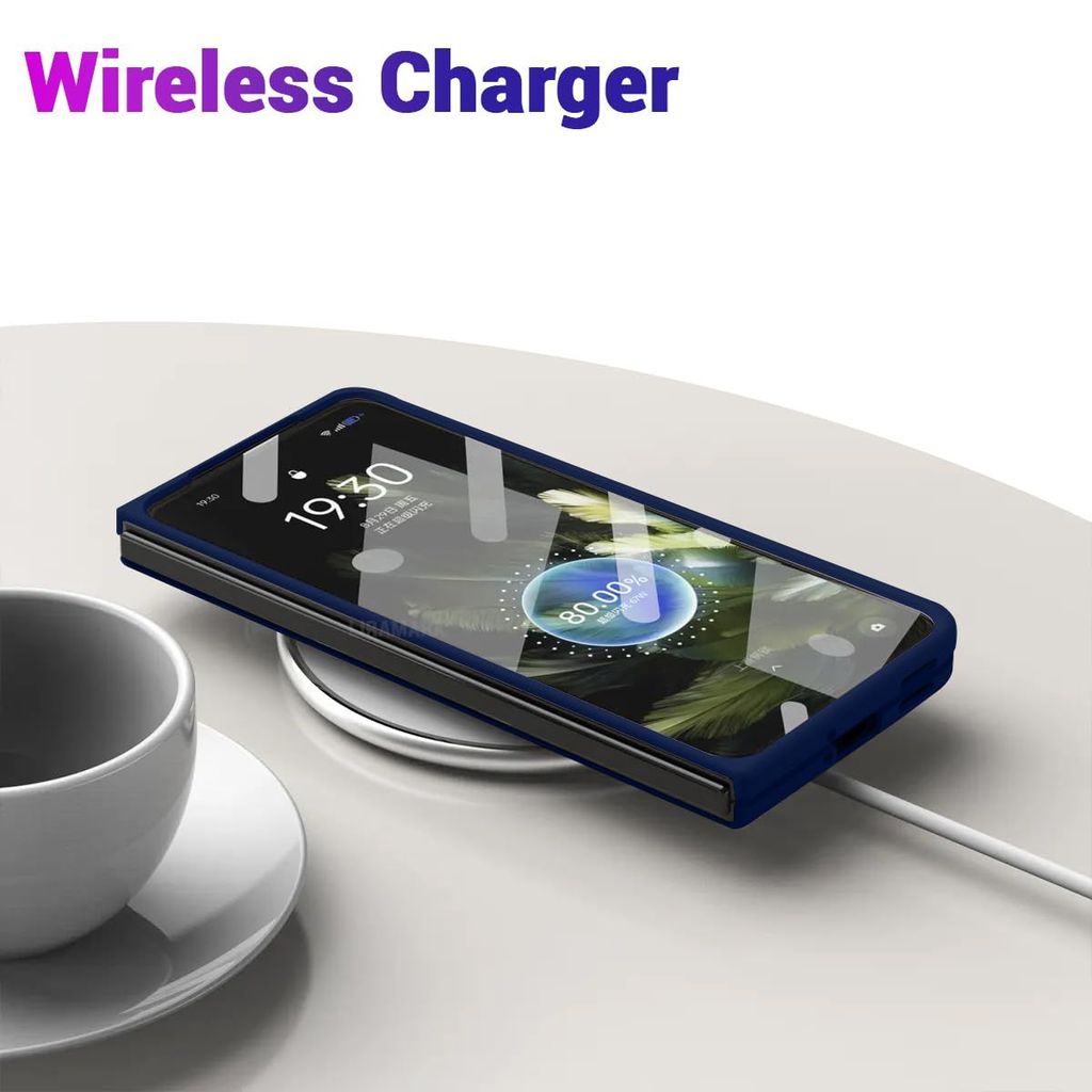 LIRAMARK Liquid Silicone Soft Back Cover Case for Oneplus Open / 1+ Open