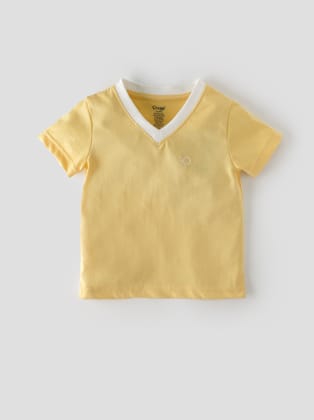 Stylish & Trendy V-Neck T-shirt for Boys-3-4 YEAR