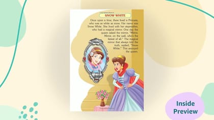 Snow White Fancy Story Shape Board Book for Children Age 3 - 8 Years |12 Pages Board Book (Fancy Story Board-Books) [Board book] Dreamland Publications [Board book] Dreamland Publications