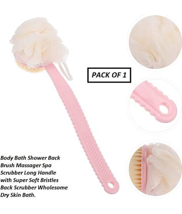 Generic Contoured Handle Long Handle Men & Women Body Brush ( Pack of 1 )