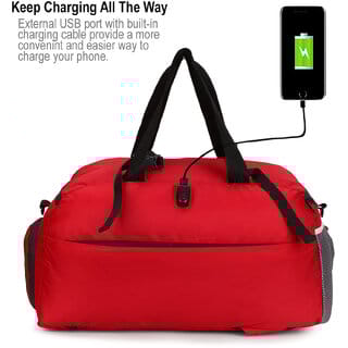 Gene Bags MN-0330 Duffle / Gym  Travelling Bag with USB Holder and Shoe Cave