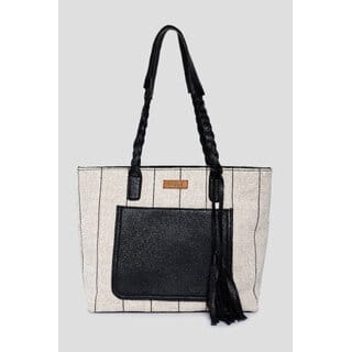 VARA Handbag For Women Tote Bag Vegan Leather Women's Office Bag for 15.6 inch Laptop with double handles Ykk Zipper Bag