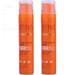 Lotus Herbals Ultrarx Sunscreen Serum Spf 60+ Pa++++For All Skin TypesDermatologically Tested50Ml ( Pack Of 2 )