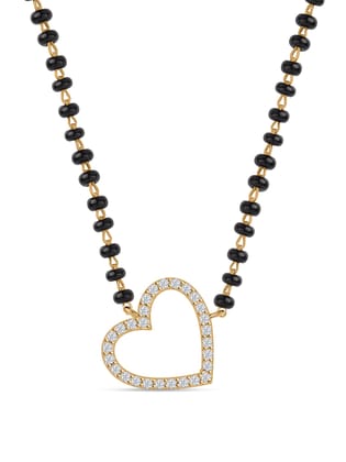 Heart Full Of Love Gold Plated Mangalsutra