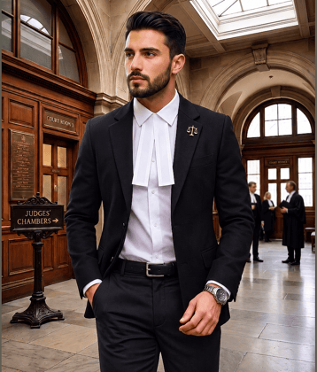 KUNDAN SULZ GWALIOR Black Viscose Men's Unstitched Blazer Piece ( Pack of 1 )