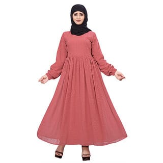 New Design Fancy Embelished Heavy Georgette Abaya