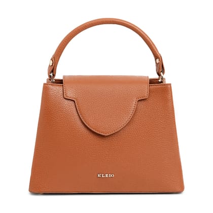On the Go Satchel Bag (M)-Brown