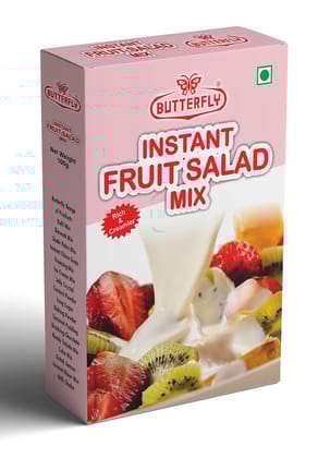 Instant Fruit Salad Mix (Size - Box Pack 100g) by Butterfly Dessert Mixes and Bakery Needs.