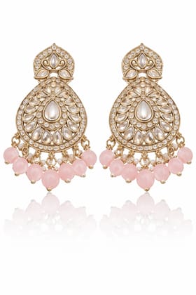 Traditional Kundan Chandbali Earrings for Women | Long Ethnic Statement Earrings | Indian Shringar
