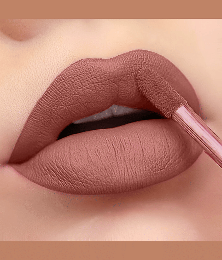 BELLABLOOM Coral Tree Nude Red Liquid Matte Lipstick, Smudge Proof & Creamy Texture, 5ml (Pack of 1)