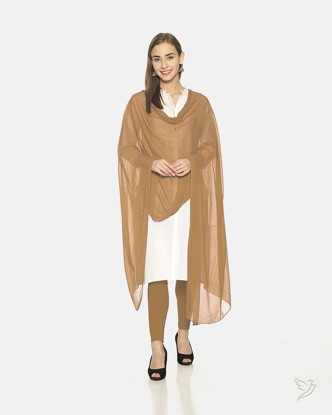 Matching Shawl - Golden Brown-Golden Brown