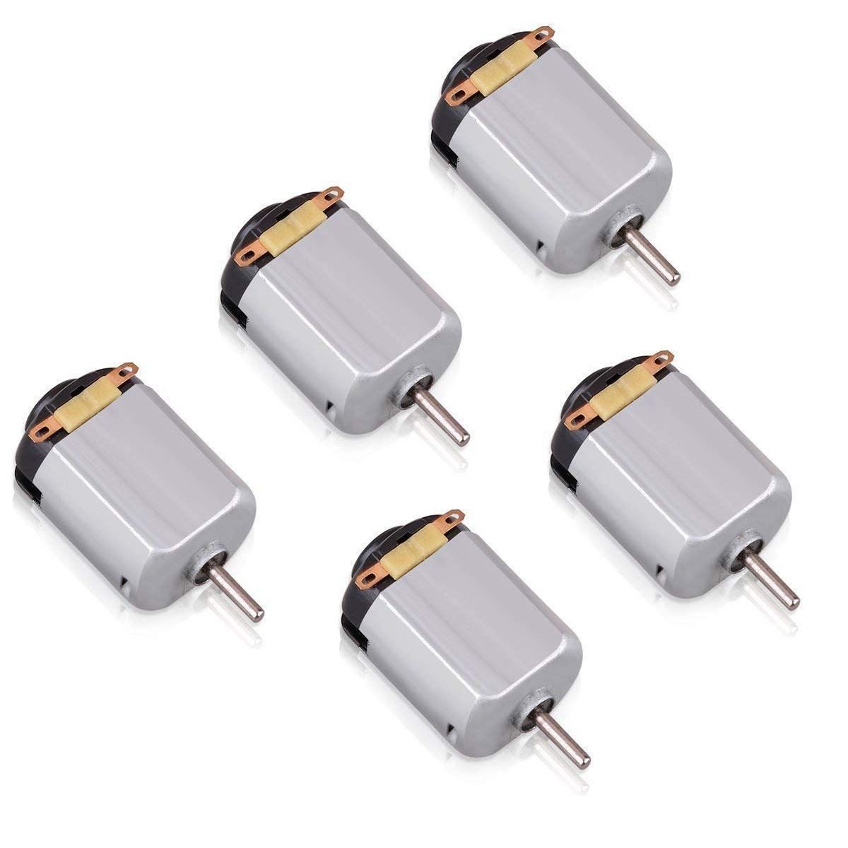 Nawani DC Motor 6V, High-Speed, for RC Toys and RC Cars, Small, 5 Pieces
