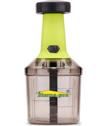 HomePro Kitchen Product 1000ML Manual Push Chopper With Stainless Steel Blade