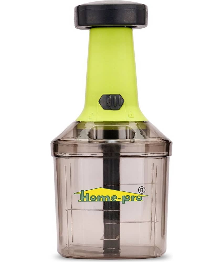 HomePro Kitchen Product 1000ML Manual Push Chopper With Stainless Steel Blade