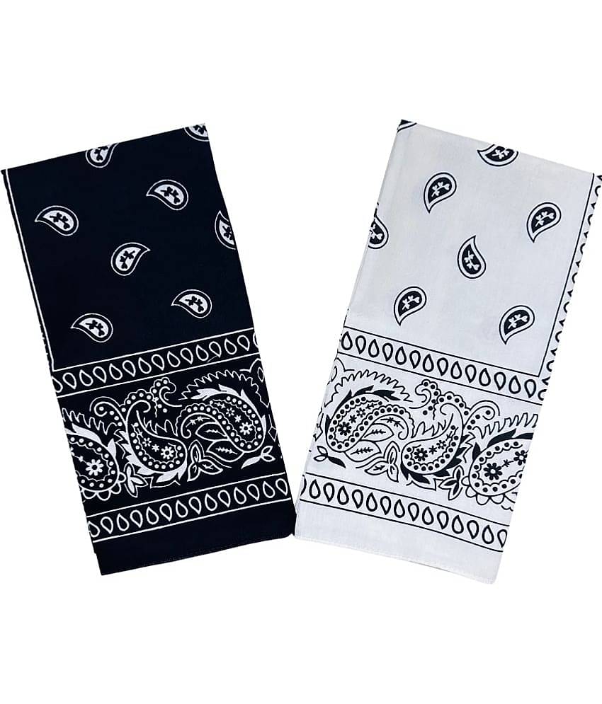 Royal Mart - White Cotton Men's Handkerchief ( Pack of 2 )