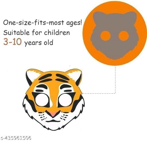 12 Animal Masks for Kids, Safari Party Supplies, Jungle Themed Birthday, Fancy Dress, Animal Masks for Children