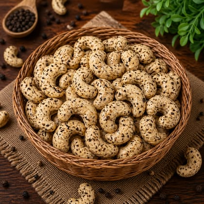 Pepper Cashew Nuts (250g) | Roasted & Lightly Coated with Black Pepper | Healthy Snack Pepper Cashew Nuts (250g) | Roasted & Lightly Coated with Black Pepper | Healthy Snack