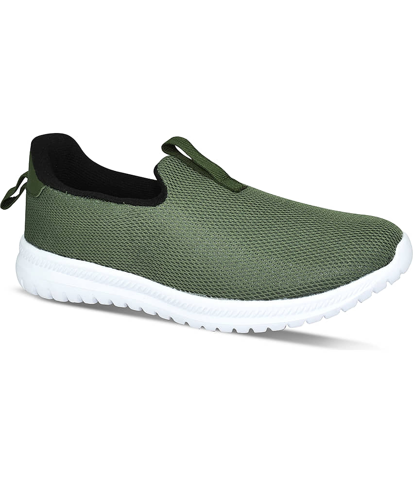 Ajanta Olive Men's Slip-on Shoes