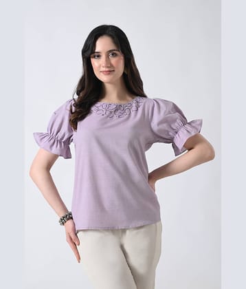 ALL WAYS YOU Women's Cotton Regular Top ( Lavender )