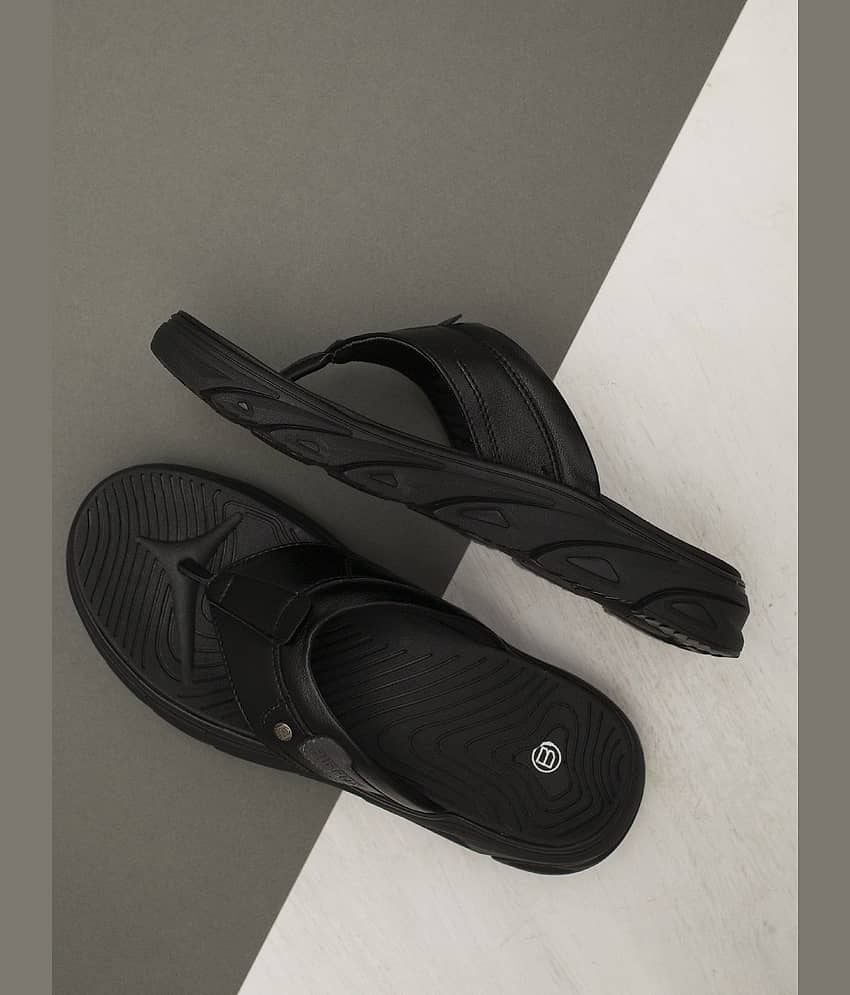 Big Fox - Black Men's Thong Flip Flop