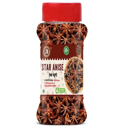 Brew Lab Star Anise || Strong Aroma & Flavor Fresh & Healthy Aromatic Spice For All Food || (100 g)