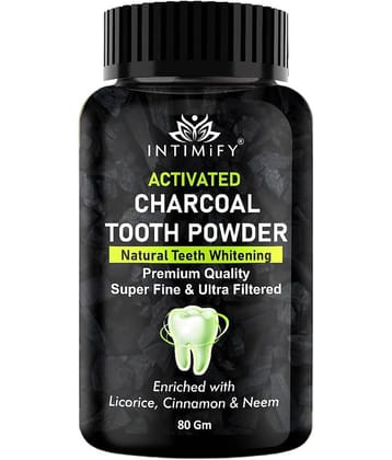 Intimify Activated Charcoal Teeth Whitening Powder, Oral Hygiene Tooth Care, 100 Gms