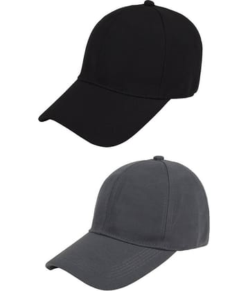 Zacharias - Multi Color Cotton Blend Men's Cap ( Pack of 2 )