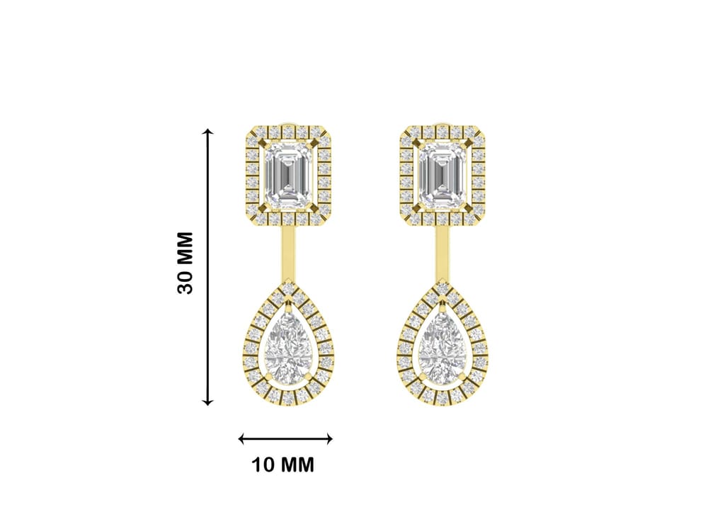 Twin Amore Solitaire Earrings