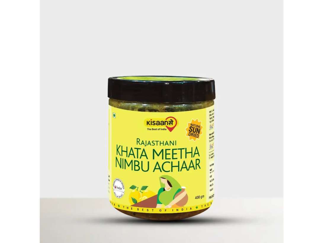 KisaanSay Rajasthani Khatta Meetha Nimbu Achaar - 400 Gram