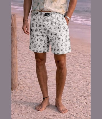 FTX White Cotton Blend Men's Shorts ( Pack of 1 )