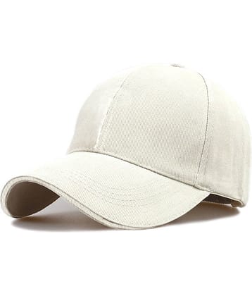 Babji Pack of 1 Cotton Men's Cap ( White )