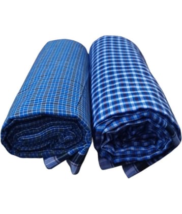 VUNNAVA Polyester Men's Lungi Multicolor ( Pack of 2 )